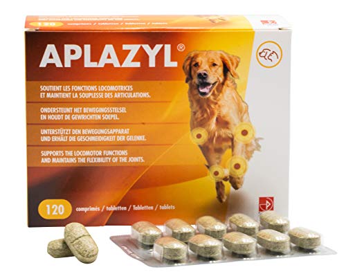 Aplazyl - Gelenktabletten für Hunde - Natürliche Inhaltsstoffe, von Tierärzten entwickelt, schmackhaft und effizient - 120 Tabletten von Prodivet