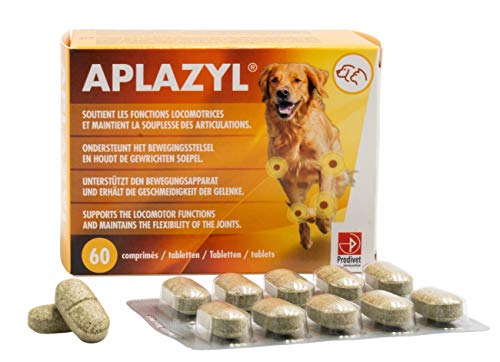 Aplazyl - Gelenktabletten für Hunde - Natürliche Inhaltsstoffe, von Tierärzten entwickelt, schmackhaft und effizient - 60 Tabletten von Prodivet