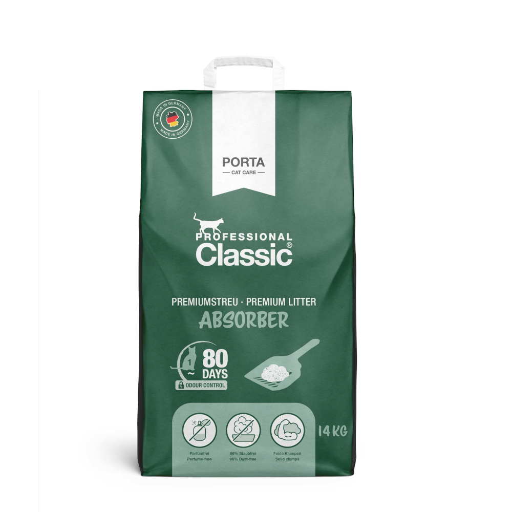 Professional Classic Katzenstreu mit Geruchsabsorber - Sparpaket: 2 x 14 kg Professional Classic Katzenstreu mit Geruchsabsorber - Sparpaket: 2 x 14 kg von Professional Classic