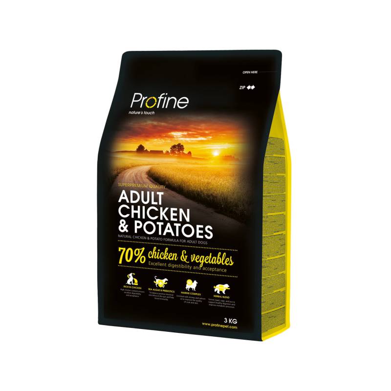 Profine Adult All Breeds - Hundefutter - Huhn / Kartoffel - 15 kg von Profine