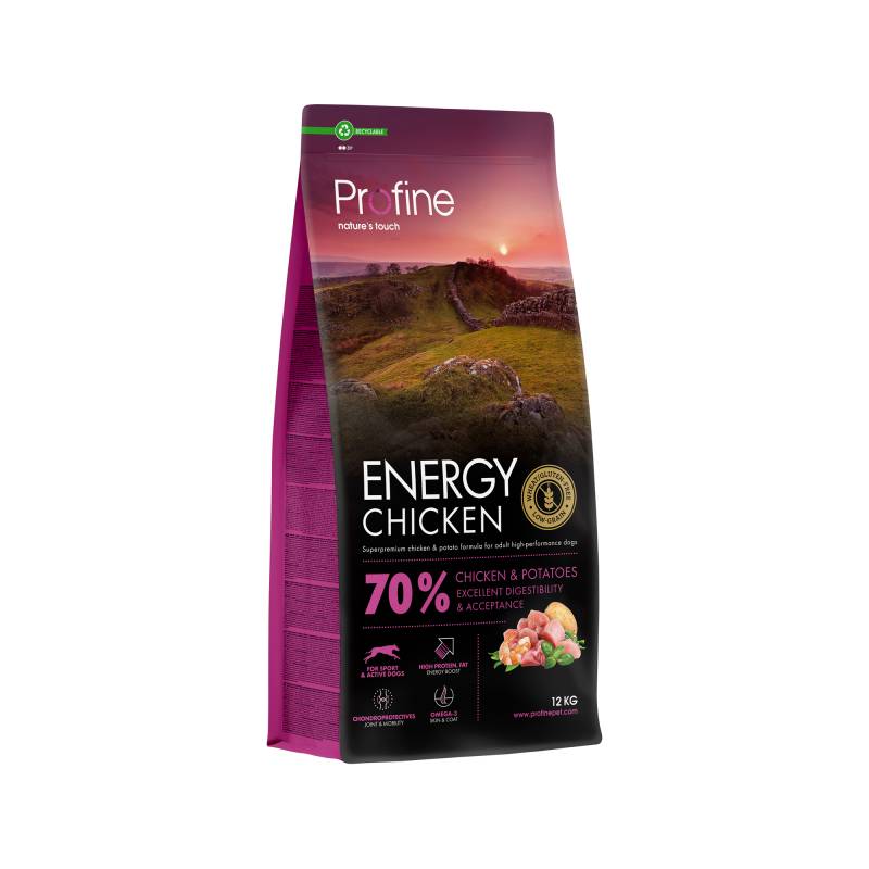 Profine Adult Energy Hundefutter - Huhn - 12 kg von Profine