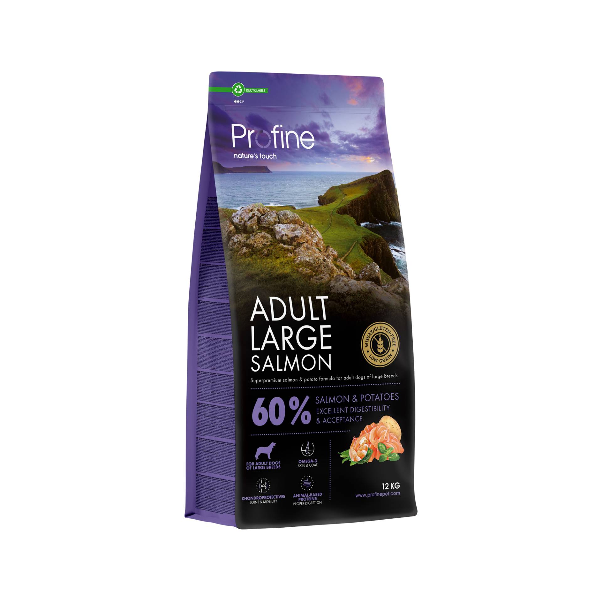 Profine Adult Large Breed Hundefutter - Lachs - 12 kg Profine Adult Large Breed Hundefutter - Lachs - 12 kg von Profine