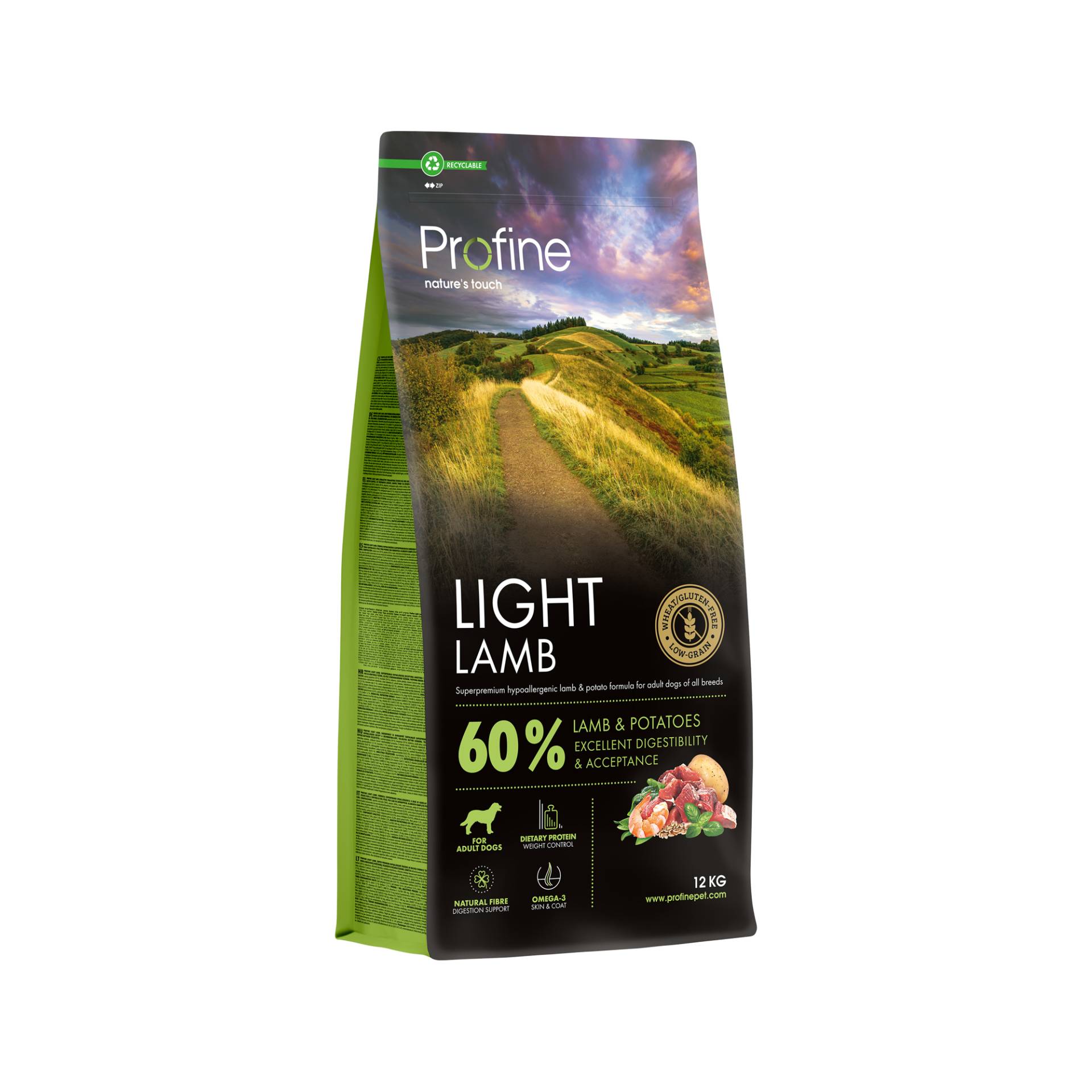 Profine Adult Light Hundefutter - Lamm - 3 kg von Profine