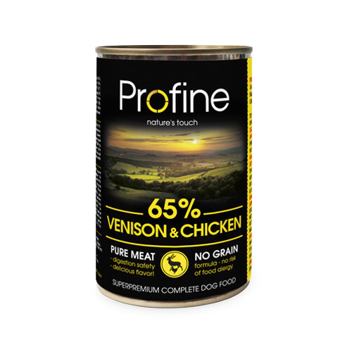 Profine Pure Meat - Hundefutter - Hirsch - 6 x 400 g von Profine