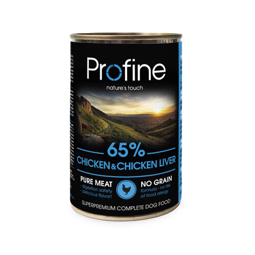 Profine Pure Meat - Hundefutter - Huhn - 6 x 400 g von Profine