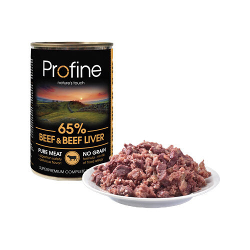 Profine Pure Meat - Hundefutter - Rind - 6 x 400 g von Profine