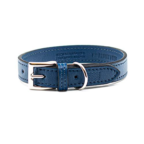 Eco Friendly E-Leather Dog Collar, Sustainable and Recycled Material Pet Collars (Laguna, Medium) von Project Blu