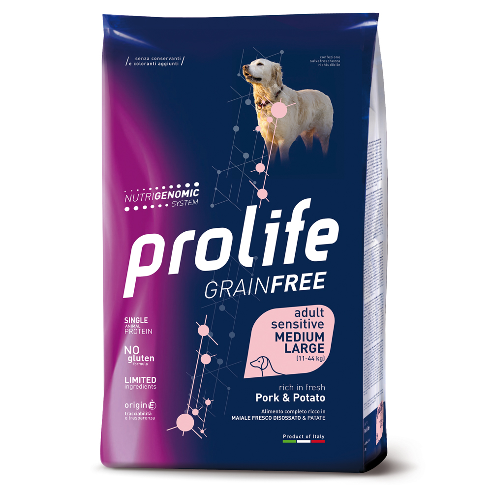 Dog Prolife Grain Free Schwein & Kartoffel - 10 kg Dog Prolife Grain Free Schwein & Kartoffel - 10 kg von Prolife
