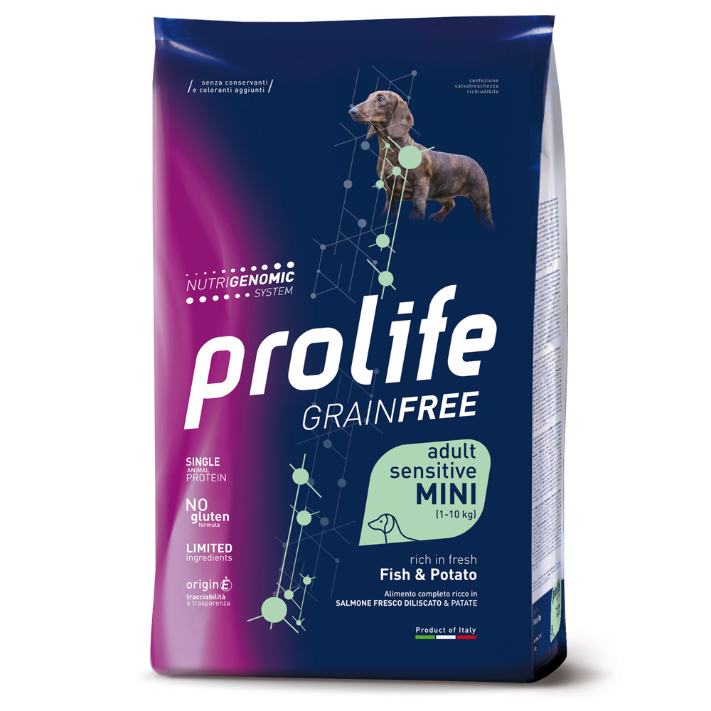 Dog Prolife Grainfree Sensitive Mini Fisch & Kartoffel - 3 x 7 kg Dog Prolife Grainfree Sensitive Mini Fisch & Kartoffel - 3 x 7 kg von Prolife