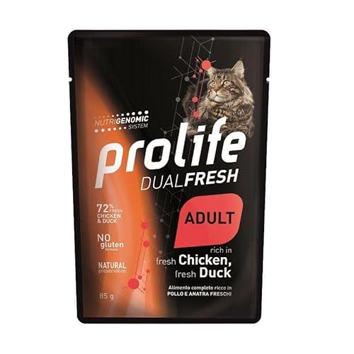 PROLIFE CAT DUAL FRESH ADULT POLLO E ANATRA. 85GR PROLIFE CAT DUAL FRESH ADULT POLLO E ANATRA. 85GR von Prolife