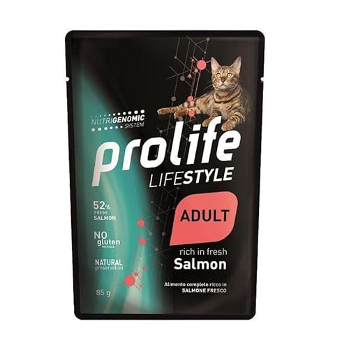PROLIFE CAT LIFESTYLE ADULT SALMONE. 85GR von Prolife