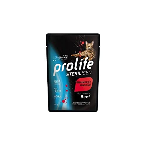 PROLIFE CAT STERILISED Grain Free Sensitive Rindfleisch 85 g von Prolife