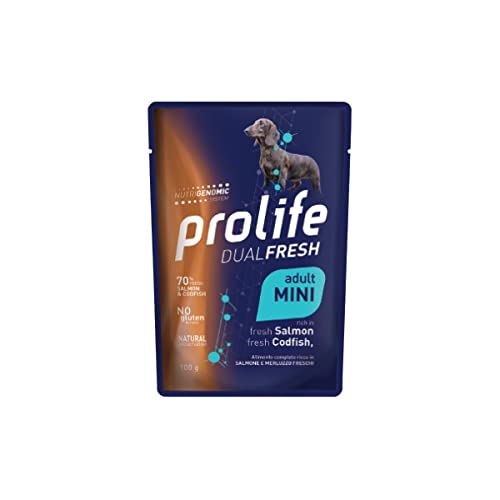 PROLIFE Dog DUAL Fresh Adult Mini Salmon & Codfish Beutel 100 g PROLIFE Dog DUAL Fresh Adult Mini Salmon & Codfish Beutel 100 g von Prolife