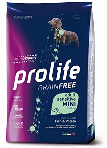 PROLIFE GRIN Free Adult Sensitive Fisch UND Kartoffeln Mini 7 KG von Prolife
