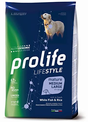 PROLIFE Lifestyle reife Kroketten weißer Fisch und Reis Medium Large 2,5 kg von Prolife