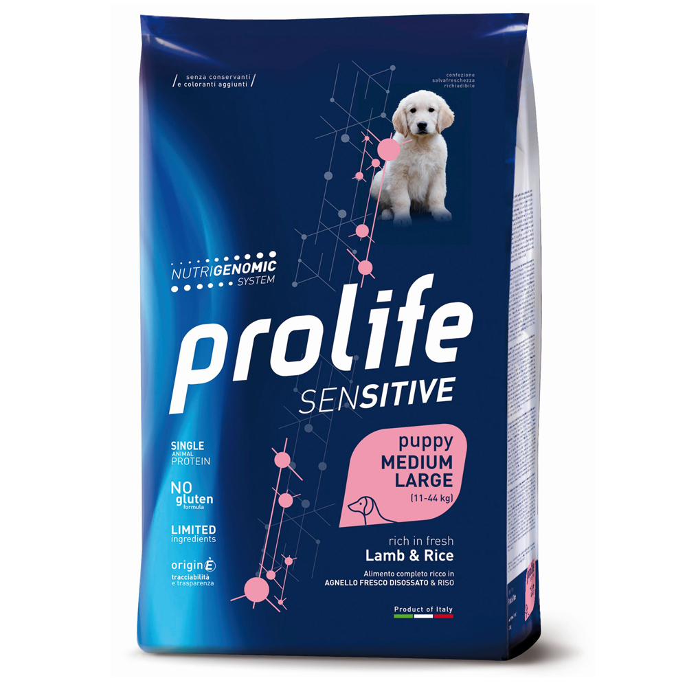 Prolife Dog Puppy Sensitive Medium/ Large Lamm & Reis - 10 kg von Prolife