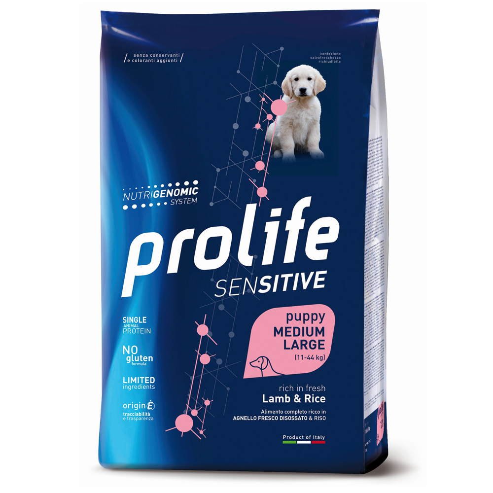 Prolife Dog Puppy Sensitive Medium/ Large Lamm & Reis - 2 x 10 kg Prolife Dog Puppy Sensitive Medium/ Large Lamm & Reis - 2 x 10 kg von Prolife