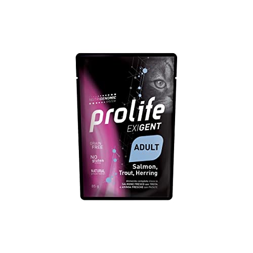 Prolife Exigent Adult Lachs Forelle & Hering 12 Beutel à 85 Gramm Erwachsene Katze Prolife Exigent Adult Lachs Forelle & Hering 12 Beutel à 85 Gramm Erwachsene Katze von Prolife