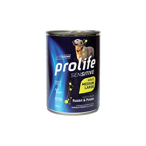 Prolife Sensitive Adult Kaninchen & Kartoffeln - Medium/Large 400 g Dose von Prolife