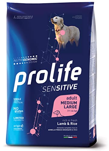 Prolife Sensitive Adult Lamm & Reis - Medium/Large - 10 kg Sack von Prolife