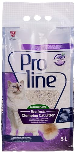 Proline Lavendelduft Bentonit Katzensand 5 L von Proline