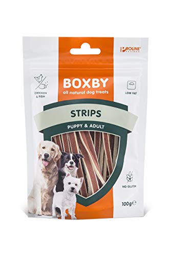 Boxby Hühnchensnacks mit Fisch (Strips), 2er Pack (2 x 100 g) von Ewbob