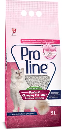 Pro Line Clumping Cat Litter Flocked Katzenstreu Babypuder 5L * 4 Stück Pro Line Clumping Cat Litter Flocked Katzenstreu Babypuder 5L * 4 Stück von Proline