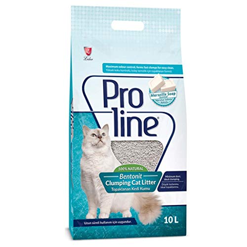 Pro Line Marseife Duft Bentonit Katzensand 10 Kg * 2 Stück von Proline