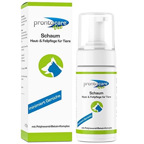 Prontocare-Vet Schaum 100ml - Optimal auch zur Reinigung des äußeren Gehörganges bei Tieren von Prontocare