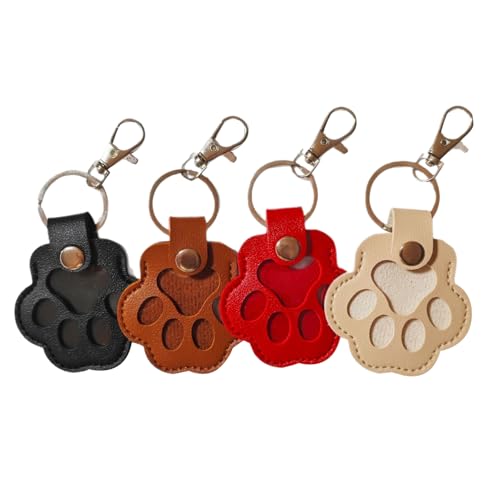 4 Stücke Leder Katze Pfote Keychains Tragbare Pet Haar Memorial Andenken Keychains, Tier Schlüsselanhänger Haarsammler Souvenir, Anhänger, Design Pfote Für Tasche, Geldbörse, Telefon 4 Stücke Leder Katze Pfote Keychains Tragbare Pet Haar Memorial Andenken Keychains, Tier Schlüsselanhänger Haarsammler Souvenir, Anhänger, Design Pfote Für Tasche, Geldbörse, Telefon von Protoence