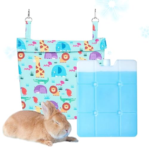 Protoence Bunny Cooling Matte - Kühlmatte Für Kleine Hunde | Tragbare Kausichere Waschbare Unterlage Für Zu Hause & Unterwegs Garten Spielbereich von Protoence
