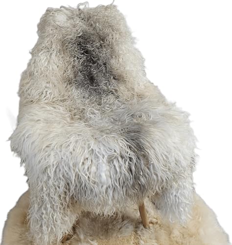 Premium Gotland Schaffell Lockig Natur Grau 44-166 von Provellus