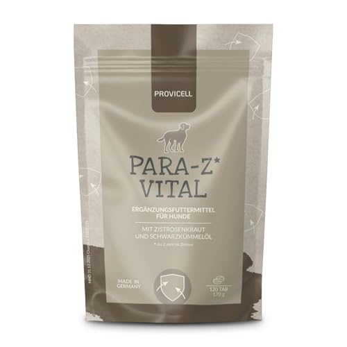 PROVICELL para-Z-Vital I Natürlicher Schutz gegen Mitbringsel aus der Natur I Z-Snack mit Schwarzkümmelöl und Zistrosenkraut I Ohne Chemie I Mit Tierärzten in Deutschland entwickelt I 120 Tabletten PROVICELL para-Z-Vital I Natürlicher Schutz gegen Mitbringsel aus der Natur I Z-Snack mit Schwarzkümmelöl und Zistrosenkraut I Ohne Chemie I Mit Tierärzten in Deutschland entwickelt I 120 Tabletten von Provicell