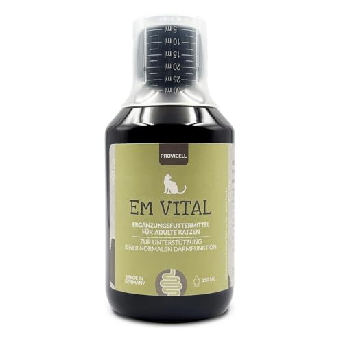 Provicell EM Vital 250 ml | Probiotika Katze | Natürliche Darmsanierung für Katzen | Mit Tierärzten in Deutschland entwickelt & hergestellt | Barf-Zusatz | Fördert Verdauung & Immunsystem Provicell EM Vital 250 ml | Probiotika Katze | Natürliche Darmsanierung für Katzen | Mit Tierärzten in Deutschland entwickelt & hergestellt | Barf-Zusatz | Fördert Verdauung & Immunsystem von Provicell