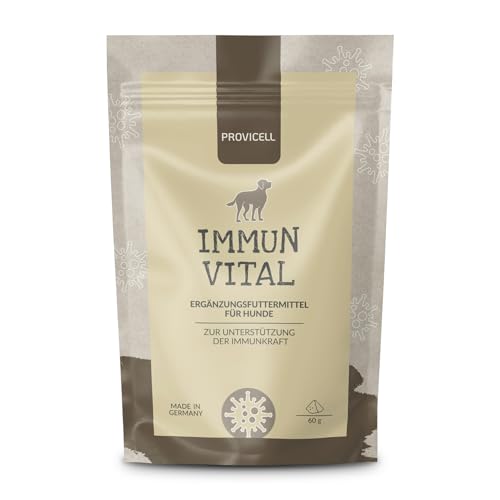 Provicell ImmunVital Pulver Hund 60 g | Mit Tierärzten in Deutschland entwickelt & hergestellt | Abwehrkräfte stärken | Sekundäre Pflanzenstoffe für Hunde | Körpereigene Abwehr Provicell ImmunVital Pulver Hund 60 g | Mit Tierärzten in Deutschland entwickelt & hergestellt | Abwehrkräfte stärken | Sekundäre Pflanzenstoffe für Hunde | Körpereigene Abwehr von Provicell