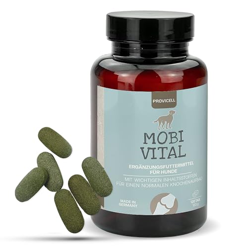 Provicell MobiVital Gelenk-Tabletten Hund | Mit Tierärzten in Deutschland entwickelt & hergestellt | Mit Grünlippmuschel-Pulver & Kollagen | 120 Gelenke-Tabletten | Joint Care für Hunde Provicell MobiVital Gelenk-Tabletten Hund | Mit Tierärzten in Deutschland entwickelt & hergestellt | Mit Grünlippmuschel-Pulver & Kollagen | 120 Gelenke-Tabletten | Joint Care für Hunde von Provicell