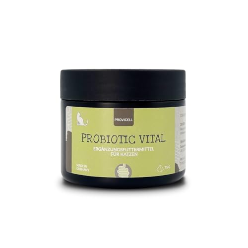 Provicell Probiotic Vital Katze | Probiotisches Ergänzungsfuttermittel mit Tierärzten in Deutschland entwickelt | 75 g Pulver | 1 Bakterienstamm für Katzen | Reich an Ballaststoffen Provicell Probiotic Vital Katze | Probiotisches Ergänzungsfuttermittel mit Tierärzten in Deutschland entwickelt | 75 g Pulver | 1 Bakterienstamm für Katzen | Reich an Ballaststoffen von Provicell