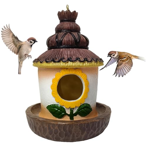 Proypiax Aufhängbare Vogelhäuser Für Draußen - Gartenhäuschen Mit Futterstelle,Wetterfeste Vogelhaus Für Garten, Hof, Terrasse, Baum & Außenbereich Mit Wetterschutzdesign Proypiax Aufhängbare Vogelhäuser Für Draußen - Gartenhäuschen Mit Futterstelle,Wetterfeste Vogelhaus Für Garten, Hof, Terrasse, Baum & Außenbereich Mit Wetterschutzdesign von Proypiax