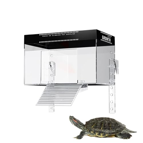 Proypiax Backendock für Schildkrötenpanzer, Schildkrötenpanzer -Gartenbereich - Über Tank -Haustierschildkröte -Ackbereich mit Rampe | Tierbeobachtung von Proypiax