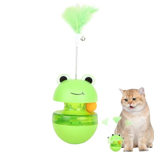 Proypiax Behandlungsabgabe Katzenspielzeug, Katzenbehandlung Spielzeugspender | Cat behandeln Puzzle | Froschförmige interaktive Slow Feeder Automatic Teaser Hunting Play Enrichment für Outdoor und Proypiax Behandlungsabgabe Katzenspielzeug, Katzenbehandlung Spielzeugspender | Cat behandeln Puzzle | Froschförmige interaktive Slow Feeder Automatic Teaser Hunting Play Enrichment für Outdoor und von Proypiax