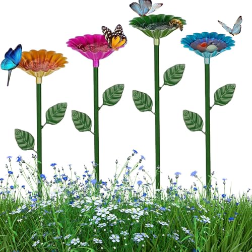 Proypiax Bienenwässerung für Garten, Bienenfuttermittel | 4X Bestäuber -Feeder | UV-resistente Outdoor-für Bienenhöre im Bienen der Bienen des Butters im Hinterhof Butterfliege Lebensräume von Proypiax
