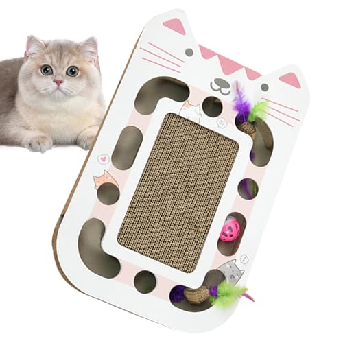 Proypiax Cat Cardboard Scratch, Wellgerates Kratzer,Interaktiver Katzenkratzer mit Teaser Ball | Vielseitige Haustierzubehör für Innenhöfe im Freien Eckboden -Couch -Tischplatte im Freien Proypiax Cat Cardboard Scratch, Wellgerates Kratzer,Interaktiver Katzenkratzer mit Teaser Ball | Vielseitige Haustierzubehör für Innenhöfe im Freien Eckboden -Couch -Tischplatte im Freien von Proypiax