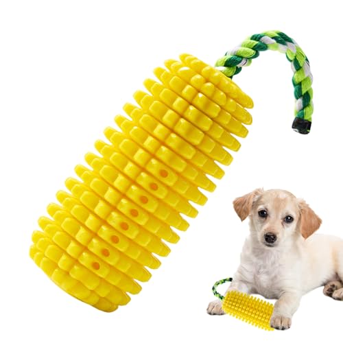 Proypiax Corn Dog Spielzeug - Kauhilfe Für Welpen Zahnung - Quietsch Zahnreiniger - Für Mittelgroße Große Kleine Rassen Aggressiv Kauer Zahnen Langeweile Erleichterung von Proypiax