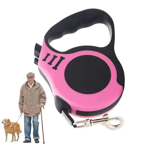 Proypiax Einziehbarer PET -Blei, Teleskop -Traktionsseil, Hochleistungs -Haustiertraktionseil, Compact Design Dog Retractor für Sport, Camping, Wandern von Proypiax