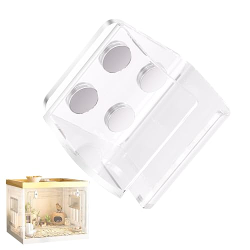 Proypiax Guinea Water Bottle Stand, Guinea -Wasserflaschenhalter | Transparente Feeder -Klammer für Eichhörnchen - Magnet kleine Tiere Wasser und Futtermittelhalterungen für Zwerghamster von Proypiax