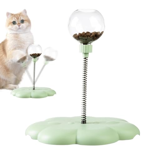 Proypiax Haustier Slow Feeding Toy, Katzen -Plattenspieler -Spielzeug - Abnehmbares undichte Kugelspielzeug mit Springstange | Lustiger Haustier -Behandlungs -Spender Ball, Food Leak Ball für Proypiax Haustier Slow Feeding Toy, Katzen -Plattenspieler -Spielzeug - Abnehmbares undichte Kugelspielzeug mit Springstange | Lustiger Haustier -Behandlungs -Spender Ball, Food Leak Ball für von Proypiax