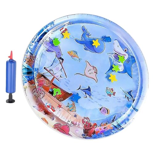Proypiax Haustierwasserbett, Wassertierpolster - Bunte Kinderspielmatte mit Inflator - Aufblasbare Haustiervorräte, tragbares sensorisches Spielbett für heißes Wetter, Außengebrauch Proypiax Haustierwasserbett, Wassertierpolster - Bunte Kinderspielmatte mit Inflator - Aufblasbare Haustiervorräte, tragbares sensorisches Spielbett für heißes Wetter, Außengebrauch von Proypiax