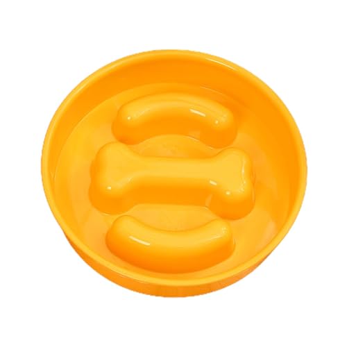 Proypiax Hund Slow Feeder Bowl, Slow Feeder Hund Bowls,Hundefutterautomat Langsam essen Pet Bowl | Knochenform interaktiver erhöhter Verschüttungsbeweis Nicht -Slip für Heimtraining Mental Stimulation von Proypiax