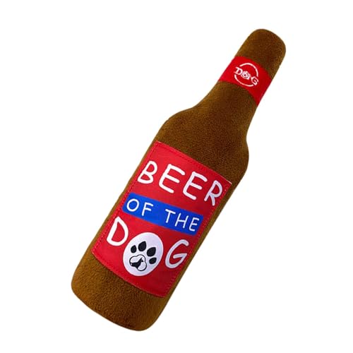 Proypiax Hundequietschende Spielzeugflasche, Plüschspielzeug für Aggressive Kauen - Plüsch Bierflasche kauen Spielzeug | Welpe -Thing -Thing -Thing -interaktive Hundeladers, Anreicherung von Proypiax Hundequietschende Spielzeugflasche, Plüschspielzeug für Aggressive Kauen - Plüsch Bierflasche kauen Spielzeug | Welpe -Thing -Thing -Thing -interaktive Hundeladers, Anreicherung von von Proypiax