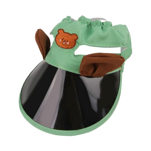 Proypiax Hundesonne Visor Hut, Haustier Sonnenhut | Welpenkappen,Pet Sun Protection Caps Verstellbare Reise Sport Hat Visor Sunbonnet Outfit für kleine Welpen von Proypiax